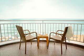 Отель Bilyana Beach Hotel (Adults Only) Несебр Junior Suite with Terrace and Front Sea View-5