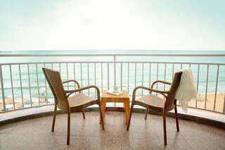 Отель Bilyana Beach Hotel (Adults Only) Несебр Junior Suite with Terrace and Front Sea View-2